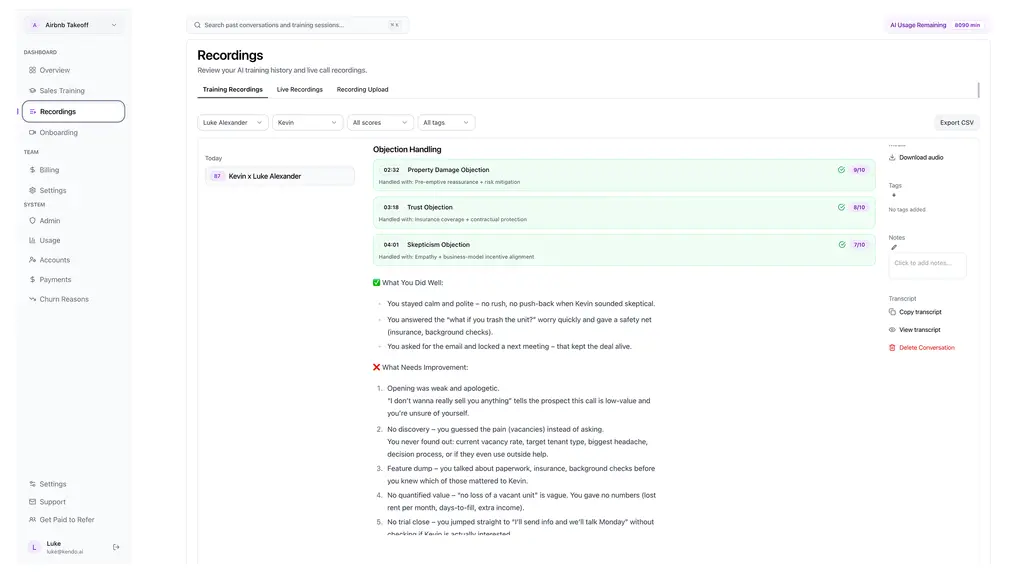 Kendo Platform Interface